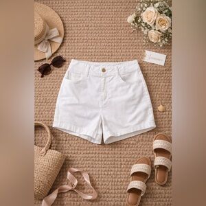 Style & Co White High Rise Shorts 8